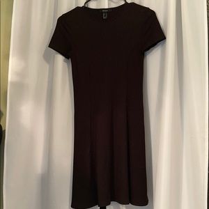 Forever 21 brand black body con midi dress